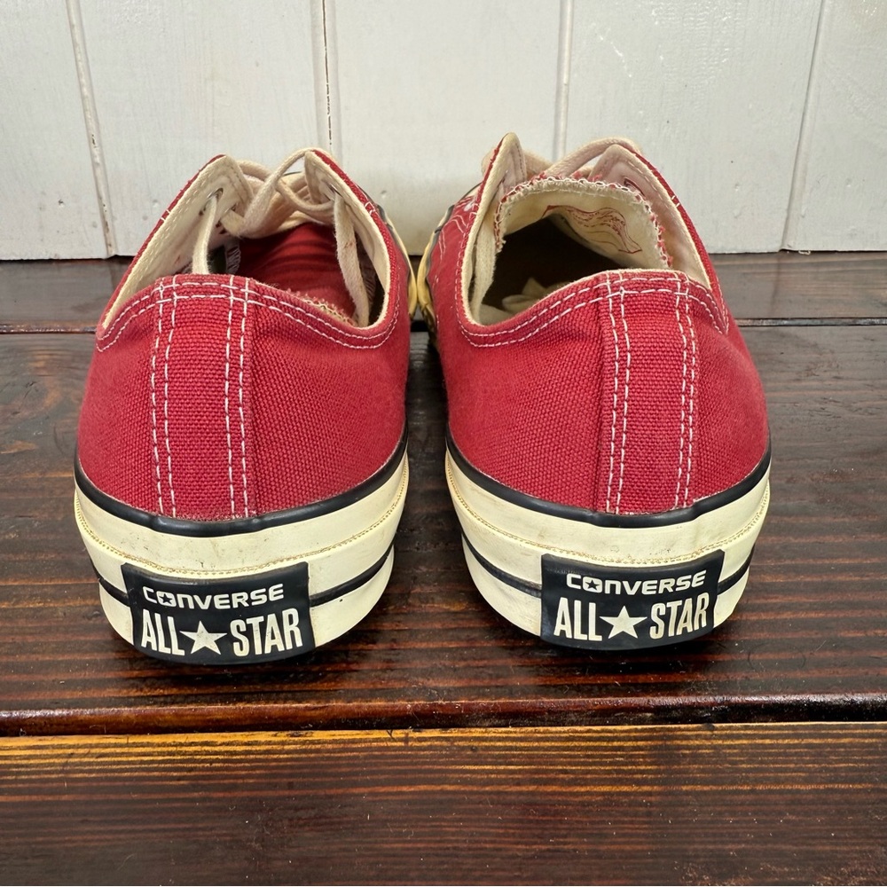 Converse Chuck Taylor All Star Low-Top Sneakers – Red – Men’s 10.5 - Picture 7 of 9